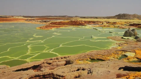 Dallol Volcano Stockbeeldmateriaal 36681001