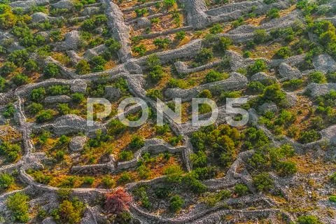 Dalmatia aerial Stock Photos