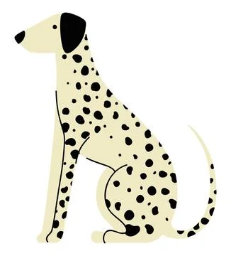 Dalmatian dog design Stock Illustration