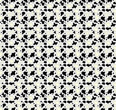 Dalmatian dog fur seamless pattern featuring playful black spots on a clean.. Stock Illustration