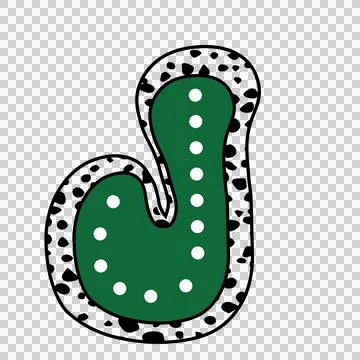 Dalmatian Dots Font Race Doodle Character 30 racing Stock Illustration