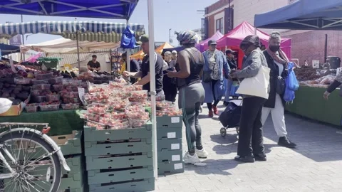 Dalston Kinglsand Market 库存影片 242530924