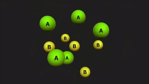 Dalton theory of atomic model Stock Footage 279016644