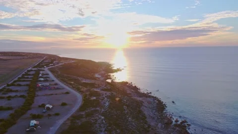Daly Heads campground sunset Stock Footage 150289437