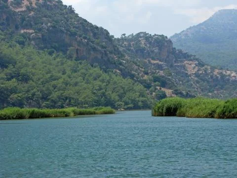 Dalyan river in turkey Stock Photos
