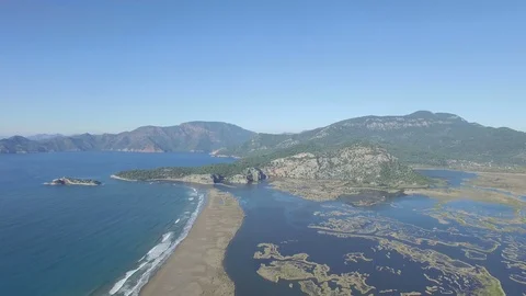 Dalyan Turkey Aerial View Video stock 101207639