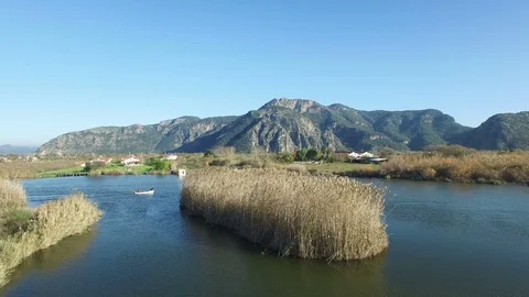 Dalyan Turkey Aerial View Video stock 101211105