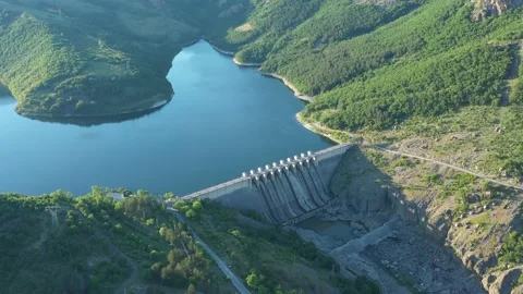 Dam Aerial View Stock Footage 236722781