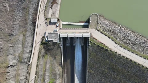 Dam aerial view Stock Footage 263770623
