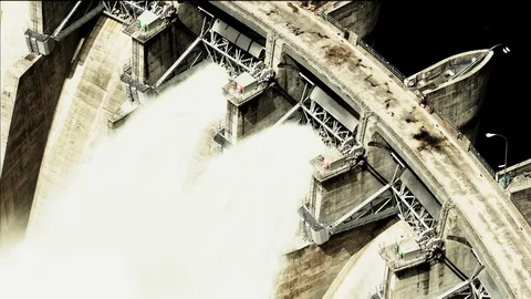 Dam of Aldeadavila in Spain. Stock Footage 111137833