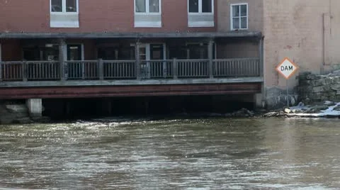 Dam and Building Stock-Footage 10735799