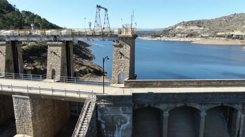 Dam and components Vídeos de archivo 143855836