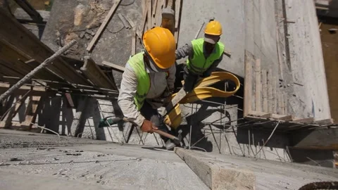 Dam Construction Continues. Mostly completed dam video. Stock Footage 149849093