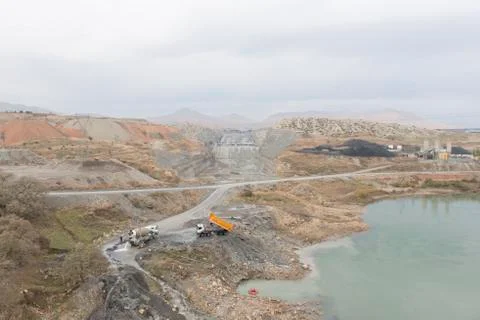 Dam constructiondam Stock Photos