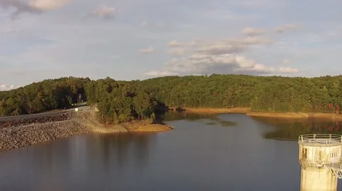 Dam control house Tower 3 Video stock 48143809