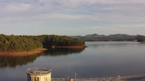 Dam control house Tower Video stock 48143569