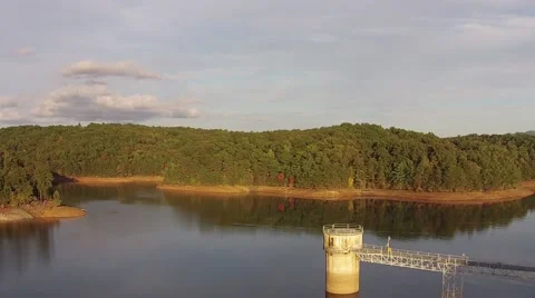 Dam control house Tower Video stock 48143626