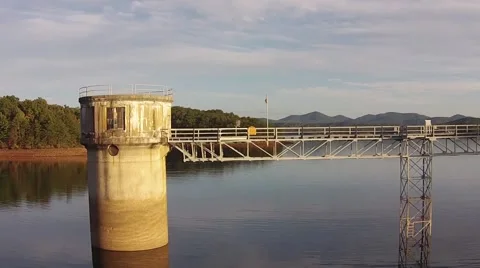Dam control house Tower Video stock 48143661