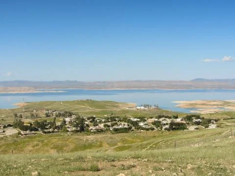 Dam in the desert Stock Photos