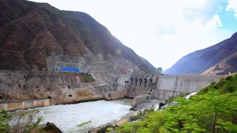Dam discharge, china Stock Footage 270506363