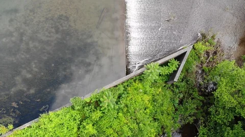 Dam drone flyover Stock Footage 119498520