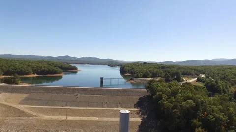 Dam Drop down view Stock Footage 69072785