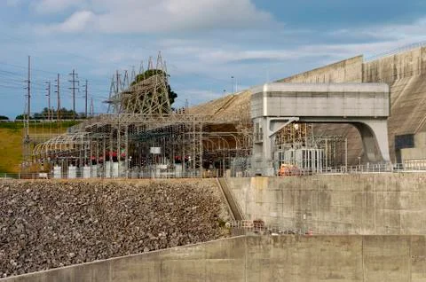 Dam Electrical Substation Stock Photos