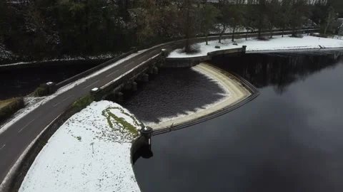 Dam Flask overflow waterfall Vidéo 147942566