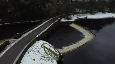 Dam Flask overflow waterfall slower Vidéo 147942026