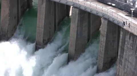 Dam floodgates 3 by dwking Video stock 11134439