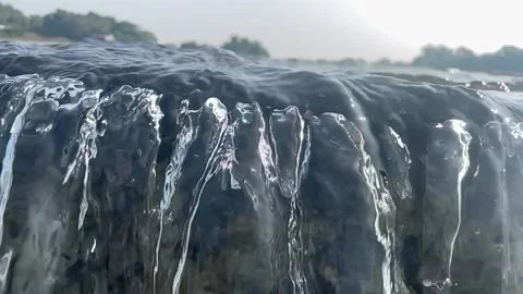 Dam flowing water Stock Footage 166164898