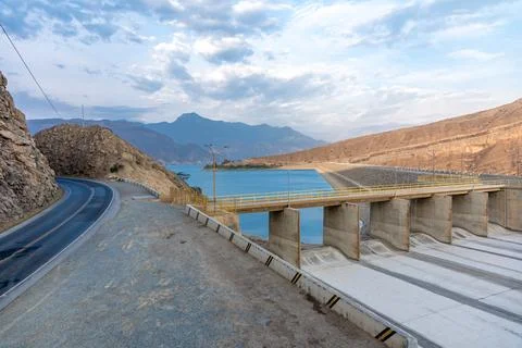 The dam Gallito Ciego Spillway, Cajamarca, Peru Stock Photos