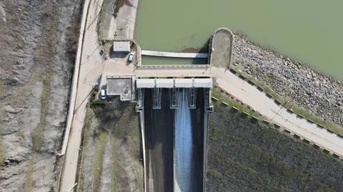 Dam hydroelectric power Stock Footage 263869072