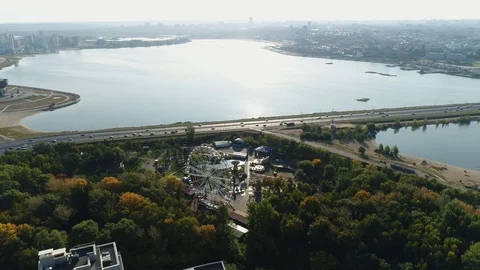 Dam the Kremlin in Kazan Stock Footage 129055669