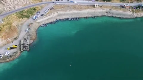 Dam in Kurdistan Vídeos de archivo 143576347
