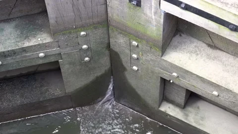 Dam is leaking Stock Footage 203699088
