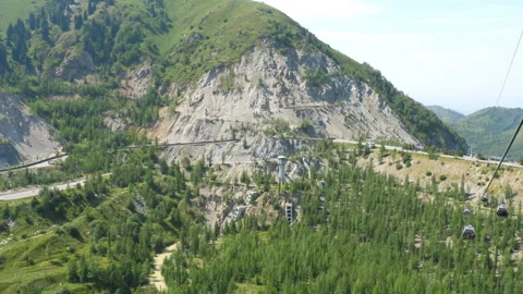 Dam in the mountains in Almaty Stock Footage 295310586