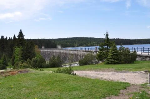 Dam in the mountains Stock Photos