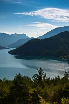 Dam in mountains Stock Photos