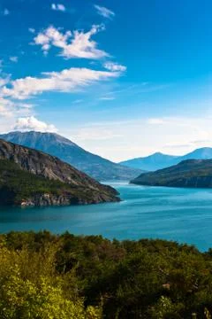 Dam in mountains Stock Photos