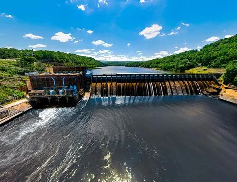 Dam in the mountains Foto stock