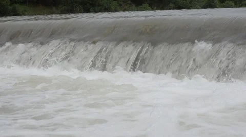 Dam overflow Stock Footage 50504306