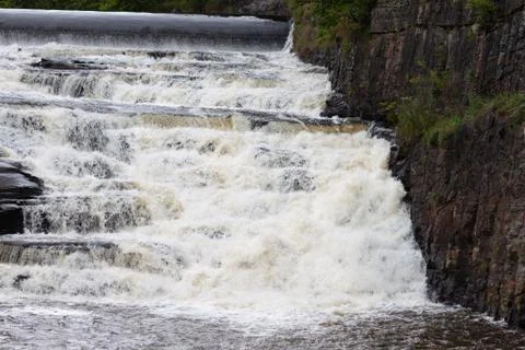 Dam Overflow 스톡 사진