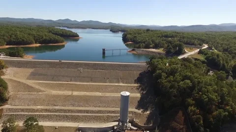 Dam pan up Stock Footage 69072562