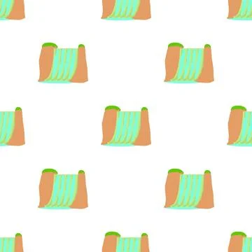 Dam pattern seamless vector Stock Illustration