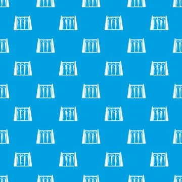Dam pattern vector seamless blue Illustrazione stock