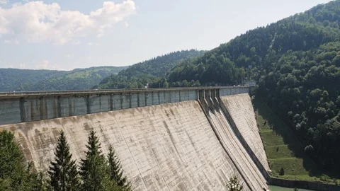 Dam on the river Stock Footage 97901900