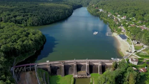 Dam on  river4 Vídeos de archivo 283488094