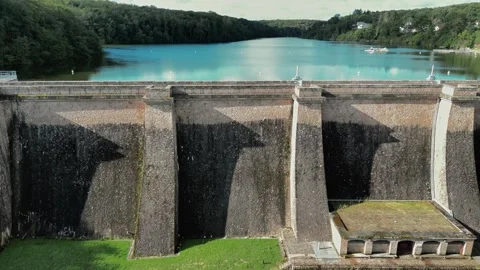 Dam on  river6 Vídeos de archivo 283488078