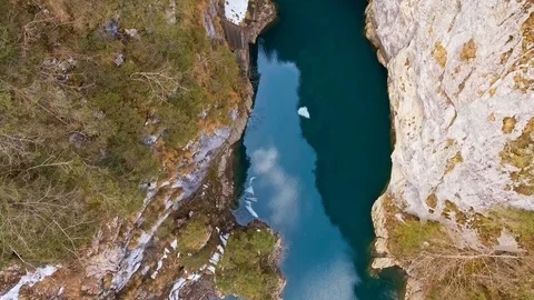 Dam on Scropoasa Lake Video stock 74170013
